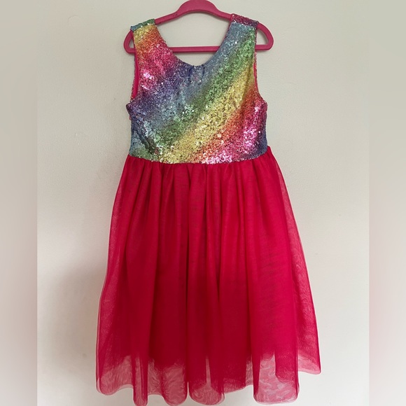 Girls rainbow dress - Picture 1 of 5